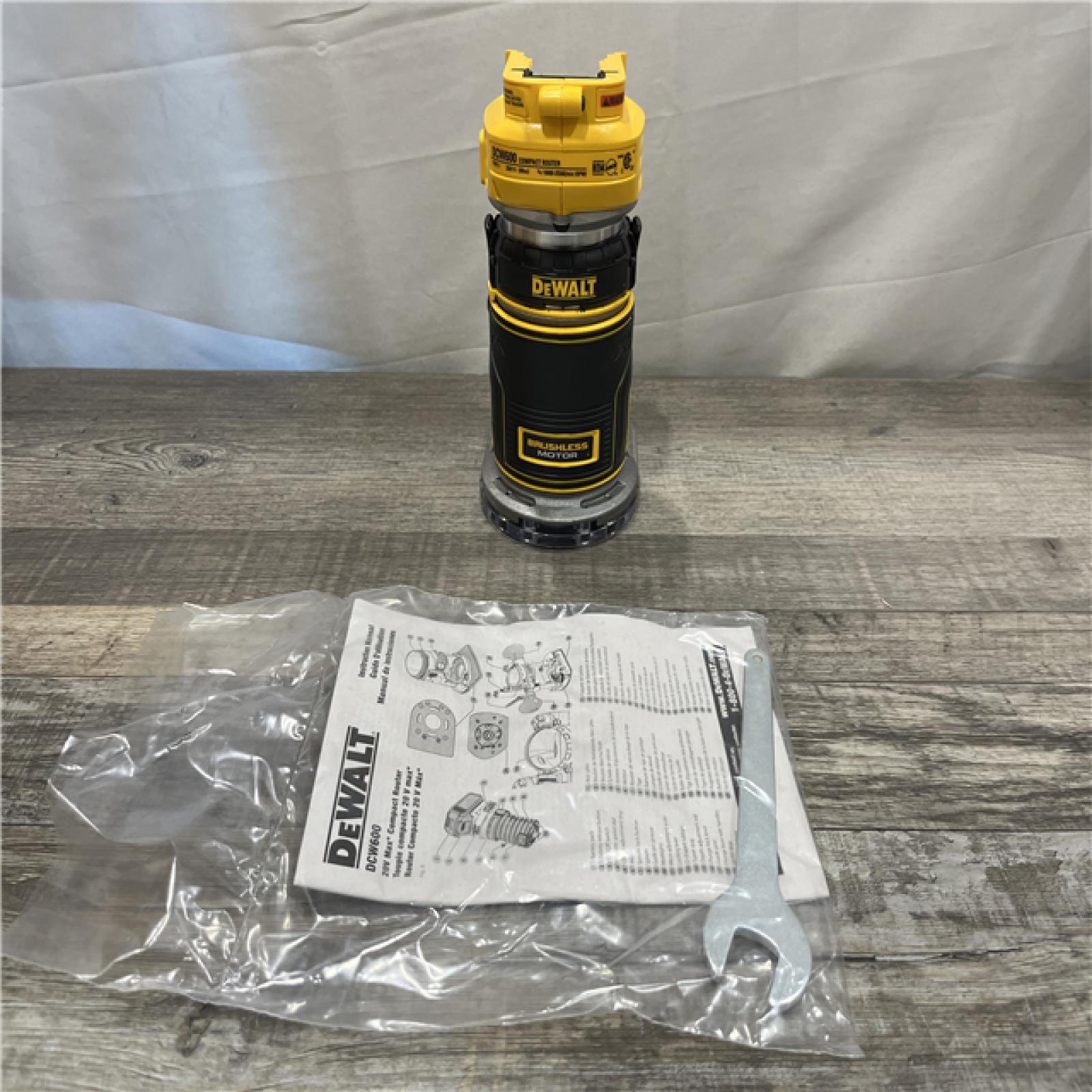 AS-IS DEWALT 20V MAX XR Cordless Brushless Fixed Base Compact Router (Tool Only)