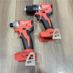 AS-IS Milwaukee M18 18-Volt Lithium-Ion Brushless Cordless Combo Kit (4-Tool) with 2-Batteries, 1-Charger and Tool Bag