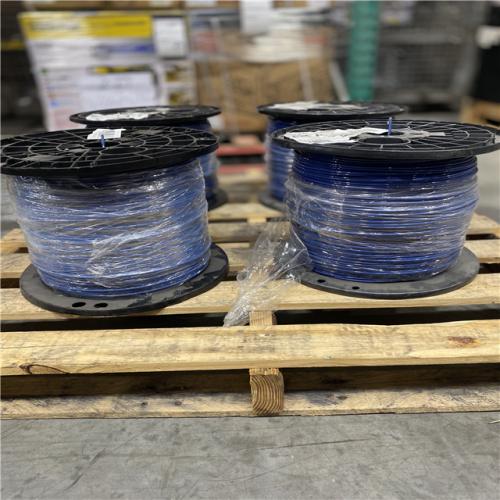 DALLAS LOCATION - Southwire 2,500 ft. 10 Blue Solid CU THHN Wire PALLET (SEE NOTES)