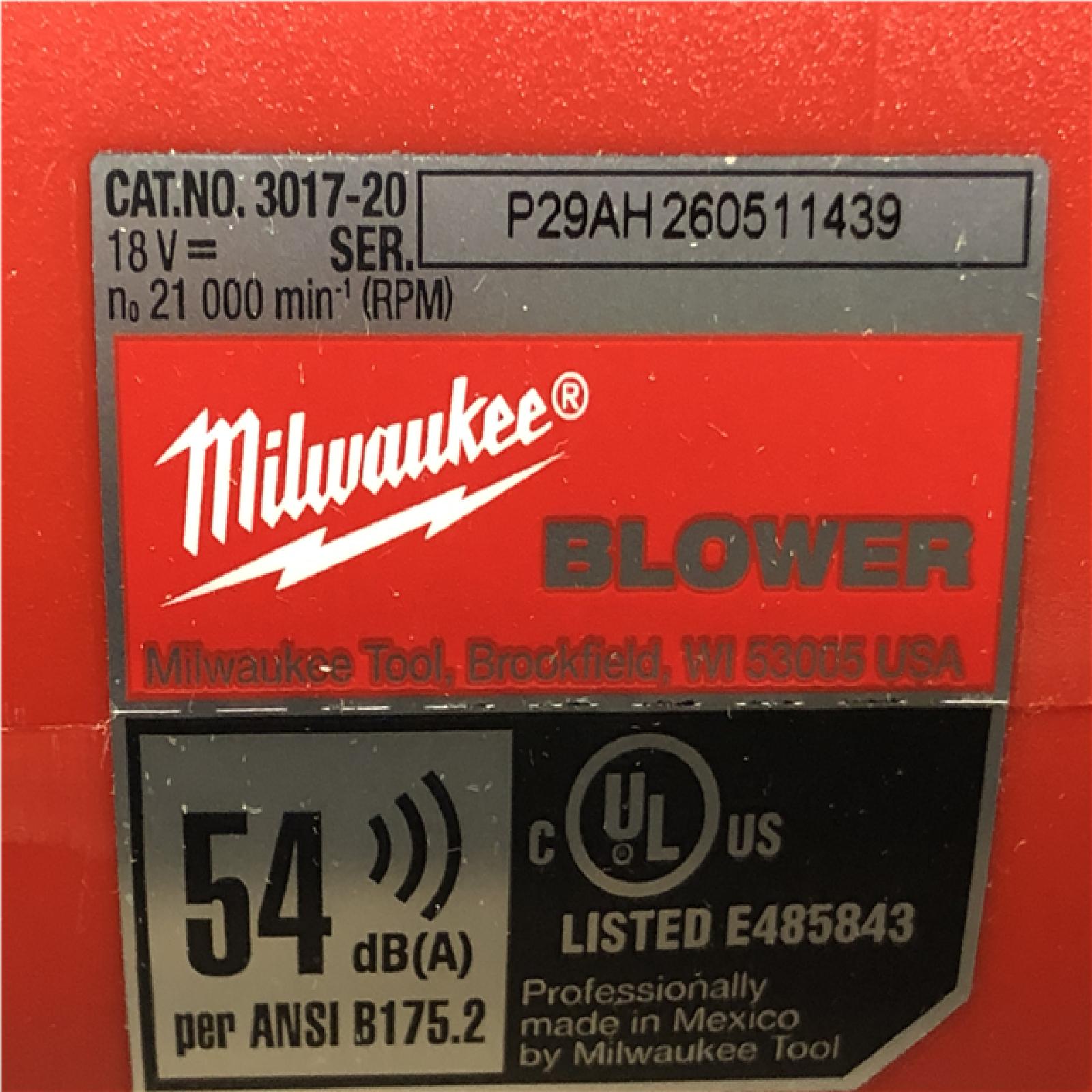 AS-IS - Milwaukee FUEL 120 MPH 500 CFM 18V Lithium-Ion Brushless Cordless Handheld Blower (Tool-Only)