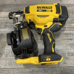 AS-IS DEWALT 20V MAX Lithium-Ion 15-Degree Electric Cordless Roofing Nailer Kit