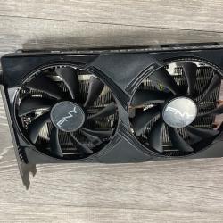 AS-IS PNY - NVIDIA GeForce RTX 5060 Overclocked 8GB GDDR7 PCI Express 5.0 Graphics Card with Dual Fan - Black