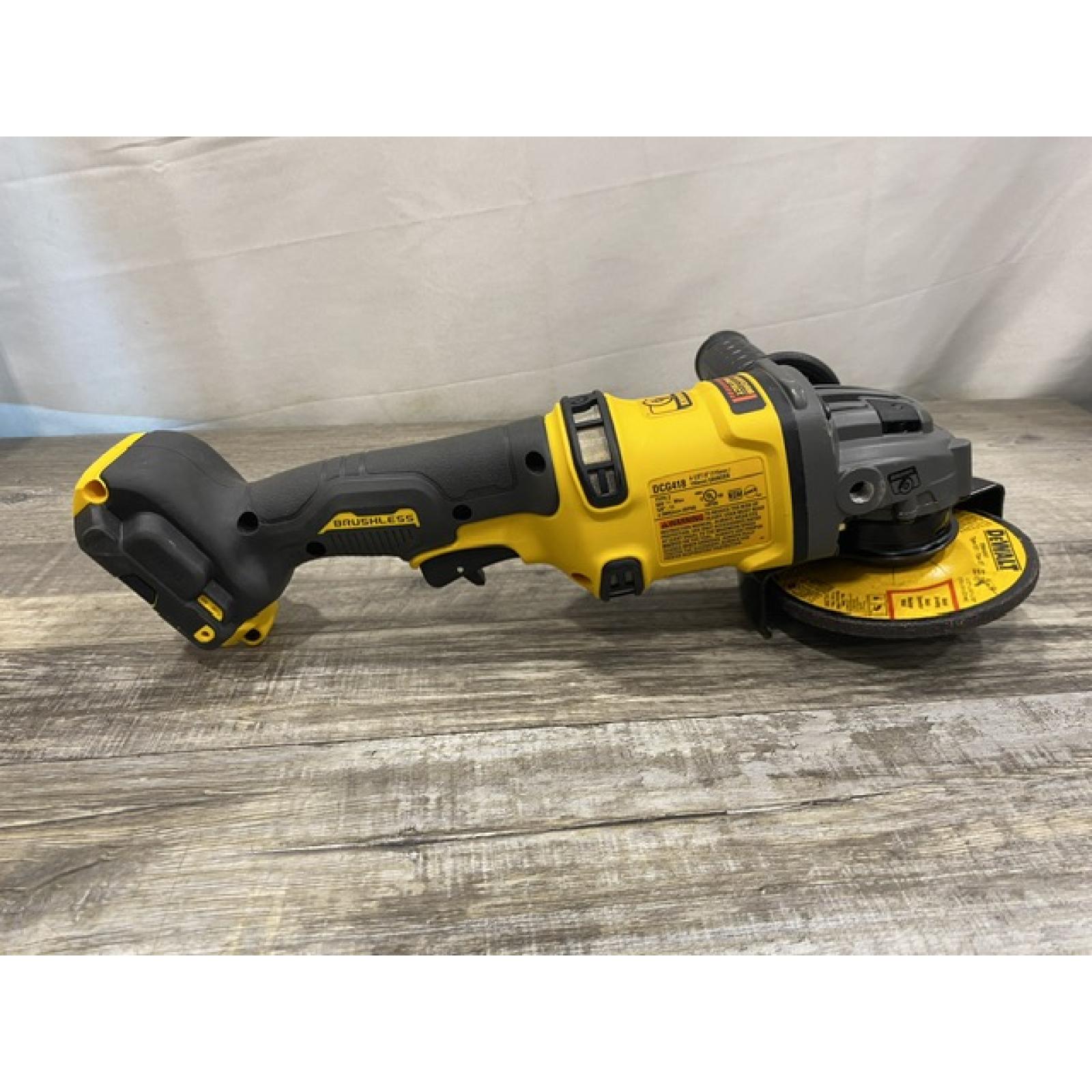 AS-IS DEWALT FLEXVOLT 60V MAX Cordless Brushless 4.5 in. to 6 in. Small Angle Grinder with Kickback Brake (Tool Only)