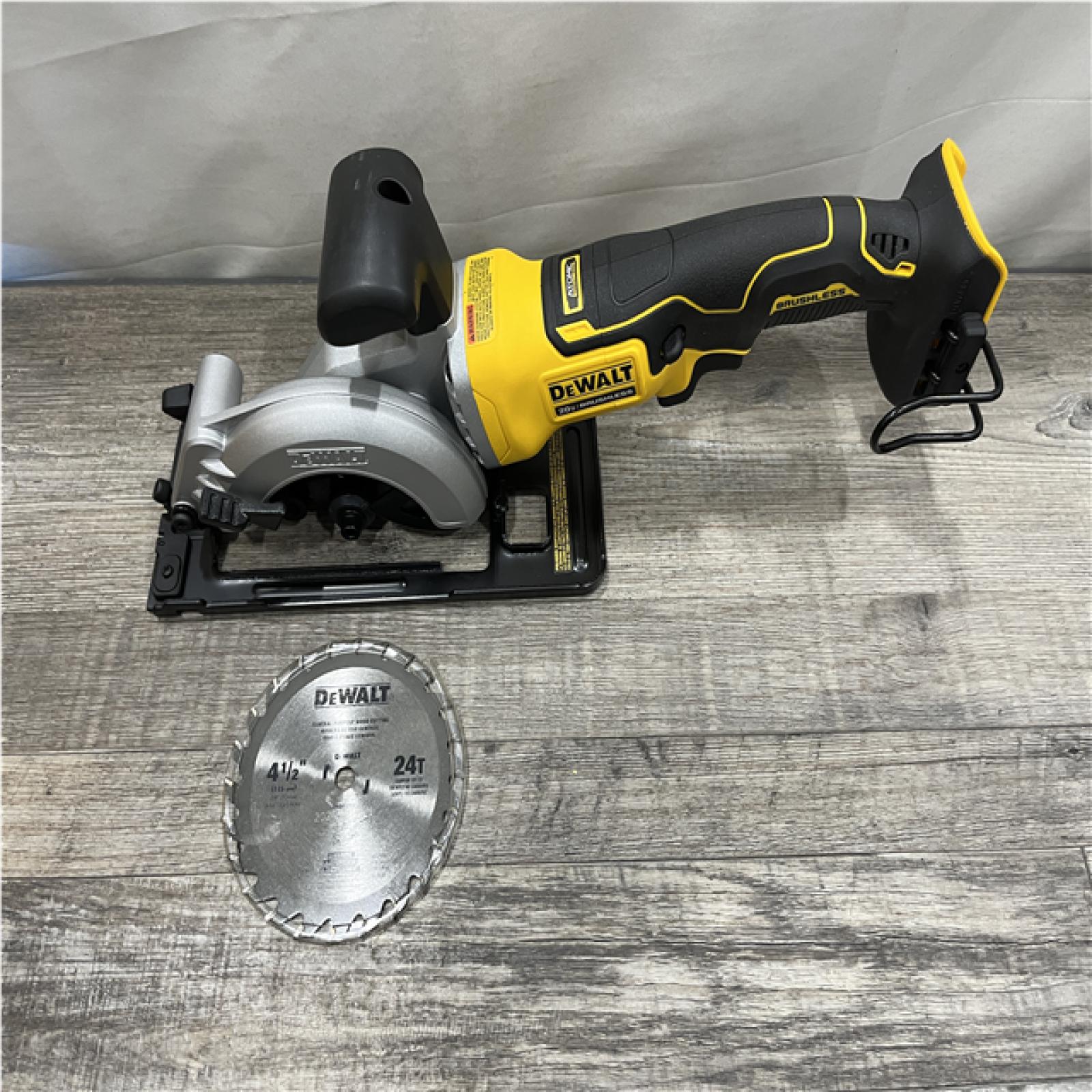 AS-IS DEWALT ATOMIC 20V MAX Cordless Brushless 4-1/2 in. Circular Saw (Tool Only)