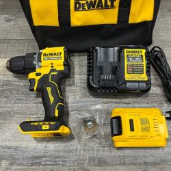 AS-IS DEWALT Atomic 20V Lithium-Ion Cordless Compact 1/2 in. Drill/Driver Kit