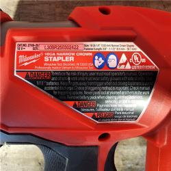 HOUSTON LOCATION - AS-IS MILWAUKEE FUEL 18V Cordless 18-Gauge 1/4 in. Narrow Crown Stapler (Tool-Only)