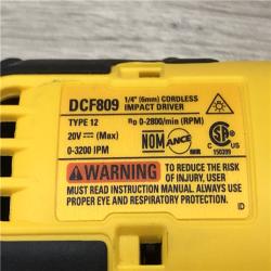 AS-IS DEWALT Atomic 20V Max Lithium-Ion Cordless Compact 1/4 in. Impact Driver Kit