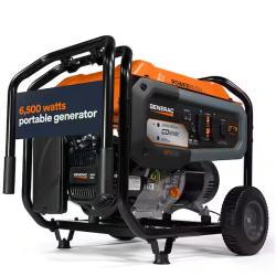 DALLAS LOCATION - Generac 8125 / 6500-Watt Gasoline Powered Portable Generator with COSense and 20 ft. Extension Cord Included