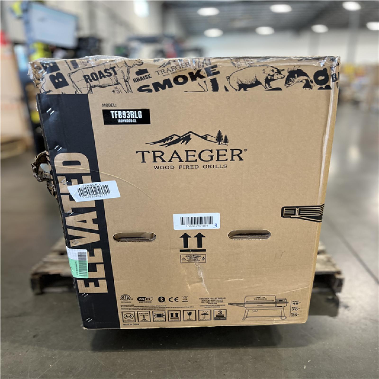 DALLAS LOCATION - Traeger Ironwood XL Wi-Fi Pellet Grill and Smoker in Black