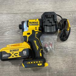AS-IS DEWALT ATOMIC 20V MAX Lithium-Ion Cordless 1/4 in. Brushless Impact Driver Kit