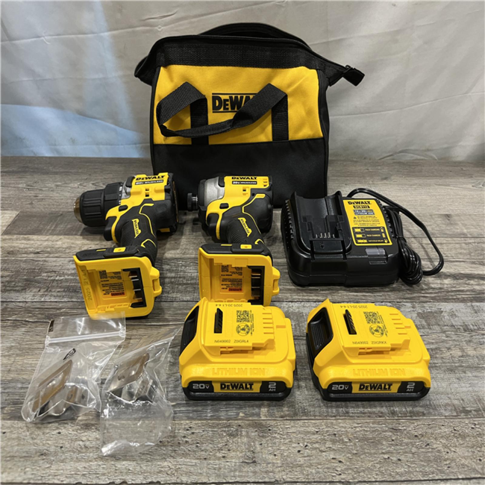 AS-IS DEWALT ATOMIC 20-Volt MAX Lithium-Ion Cordless Combo Kit