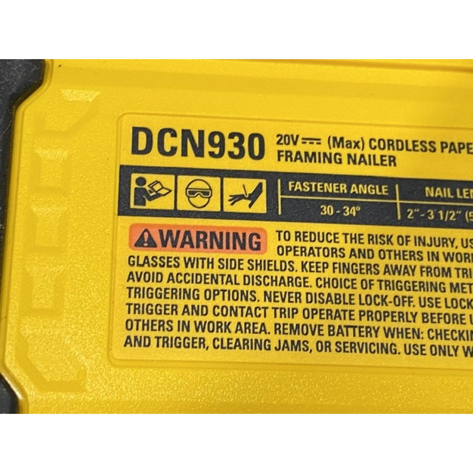 AS-IS DEWALT 20V 30 Degree Cordless Framing Nailer (Tool-Only)