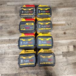 HOUSTON LOCATION - AS-IS DEWALT FLEXVOLT BATTERY PACK QTY - 8