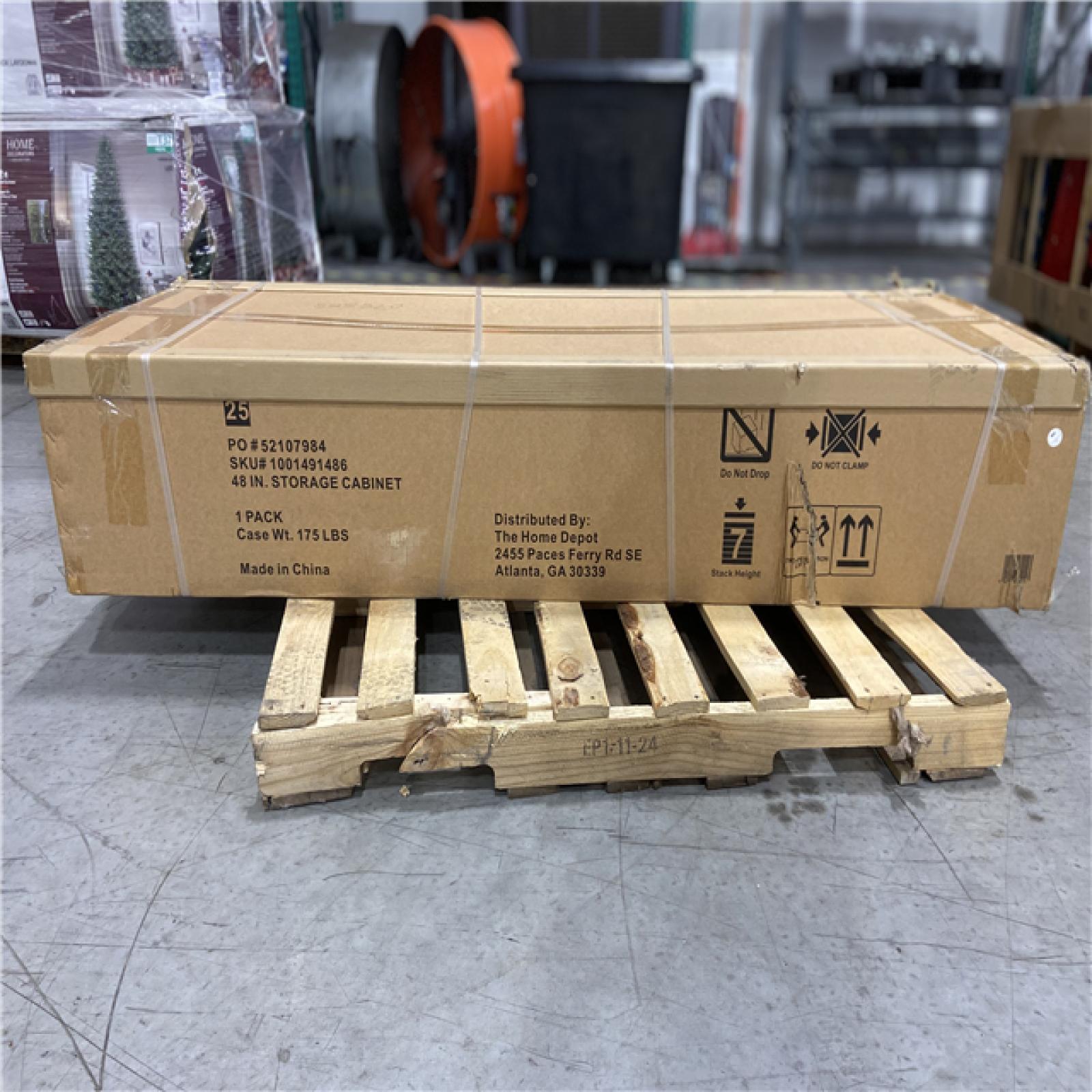 DALLAS LOCATION -Husky Ready-to-Assemble 24-Gauge Steel Freestanding Garage Cabinet in Black (48 in. W x 72 in. H x 18.3 in. D)