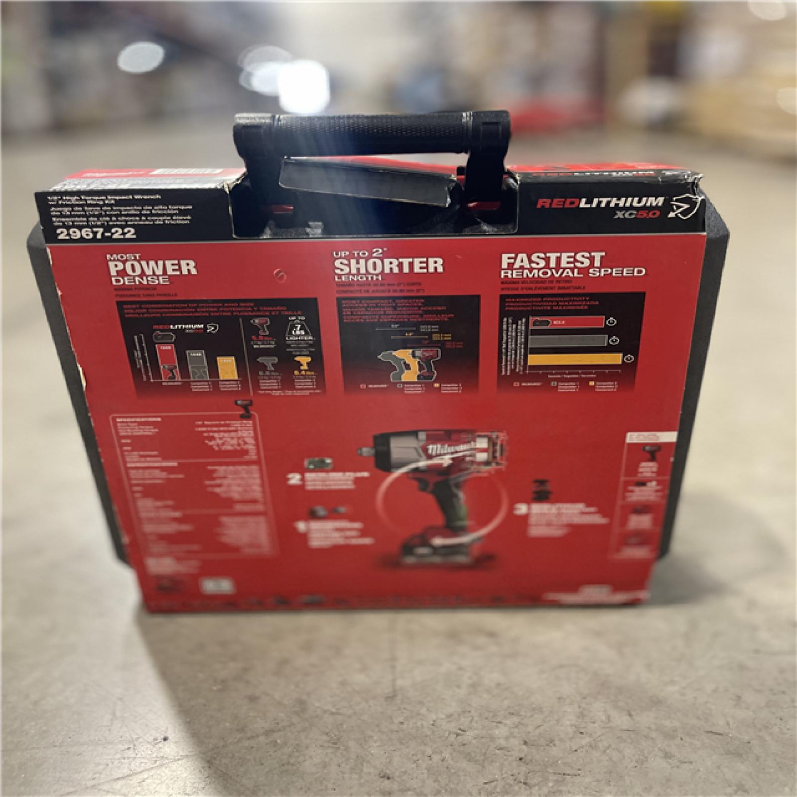 NEW! - Milwaukee M18 FUEL 18V Lithium-Ion Brushless Cordless High-Torque 1/2 in. Impact Wrench w/Friction Ring Kit