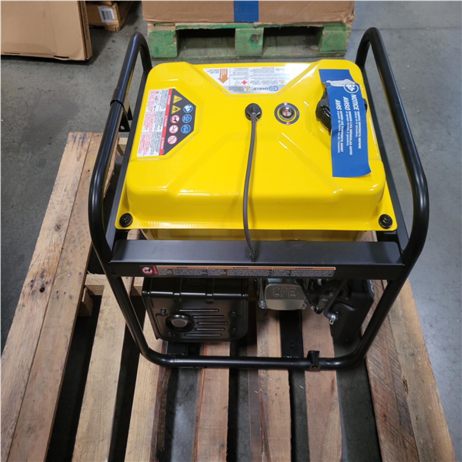 CALIFORNIA AS-IS CHAMPION 5 300 STARTING WATT 4 250 RUNNING WATT DUAL FUEL GENERATOR