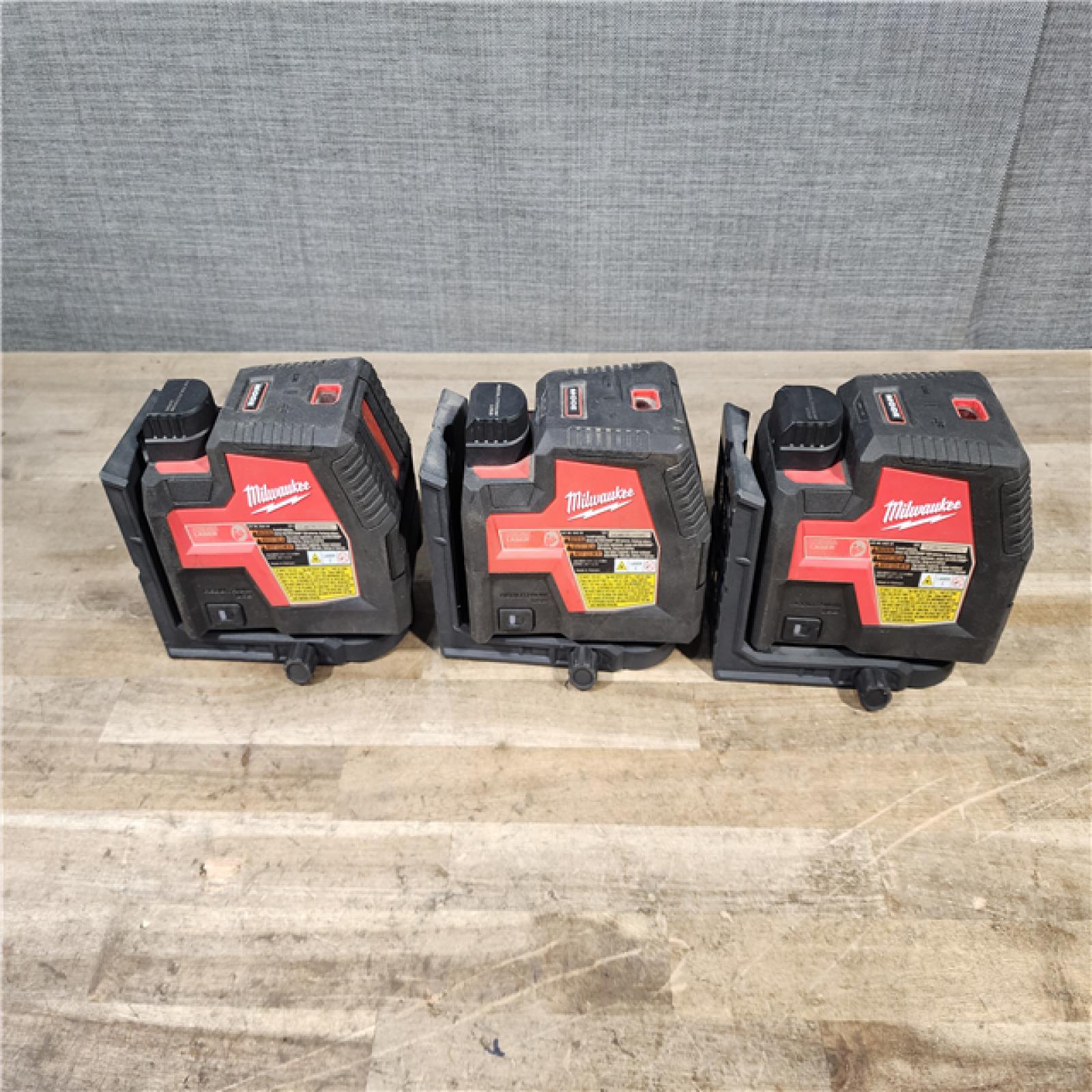 HOUSTON LOCATION - AS-IS MILWAUKEE 3 LASER TOOL COMBO