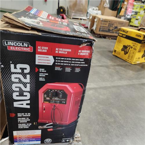 Dallas Location - As-Is Lincoln Electric 225 Amp Arc/Stick Welder AC225S, 230V