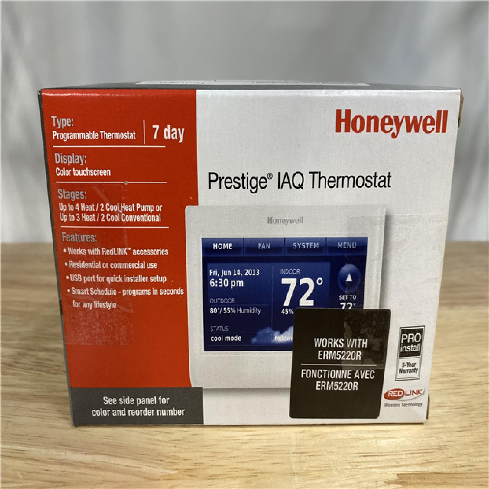 DALLAS LOCATION - New Honeywell Prestige 2-Wire IAQ Thermostat with RedLINK Technology