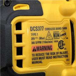 AS-IS DEWALT ATOMIC 20V MAX Cordless Brushless Compact 1-3/4 in. Bandsaw (Tool Only)
