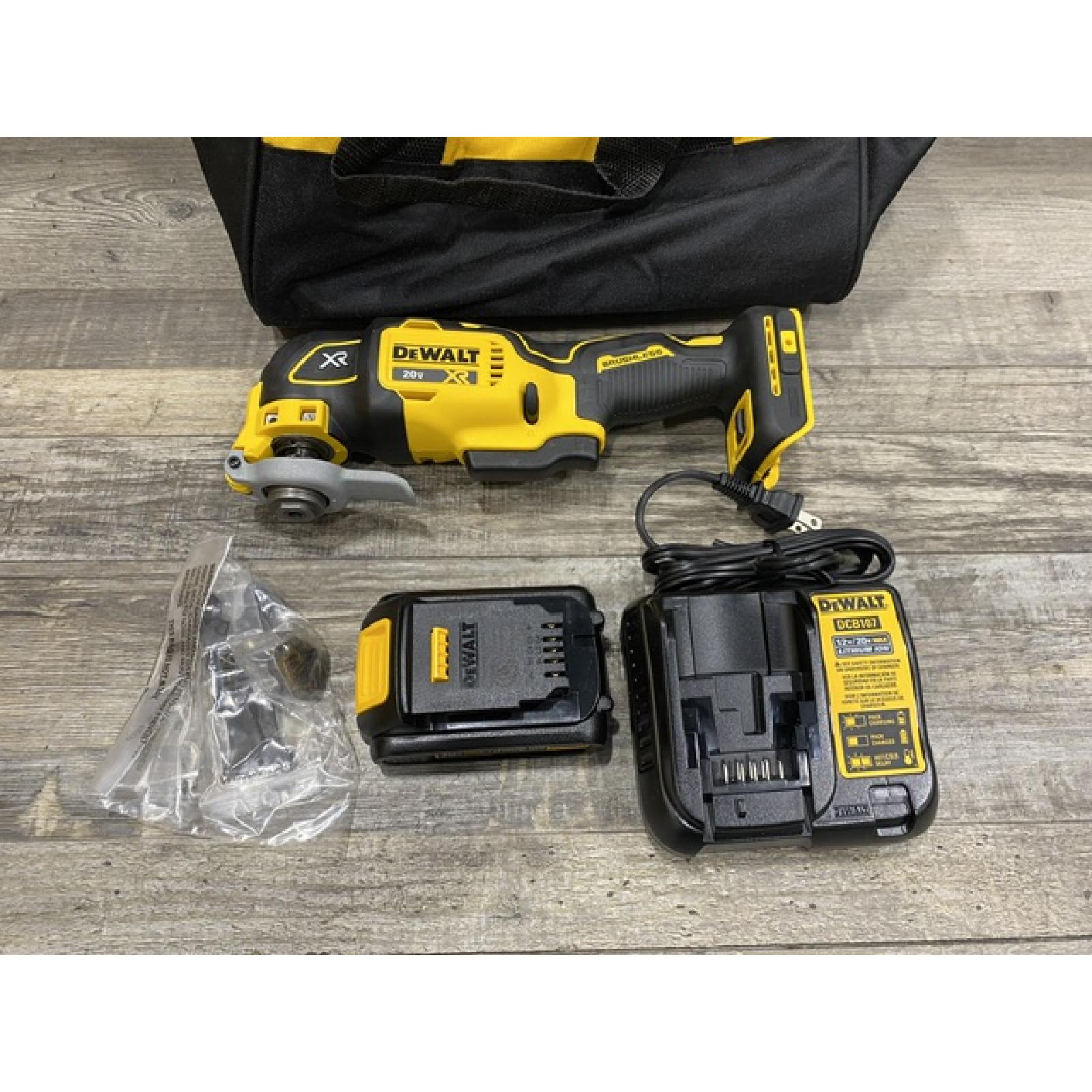 AS-IS DEWALT 20V MAX XR Cordless Brushless 3-Speed Oscillating Multi Tool Kit