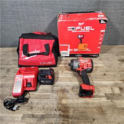 HOUSTON LOCATION - AS-IS Milwaukee M18 1/2 in. Cordless Brushless High Torque Impact Wrench Kit (Battery & Charger)