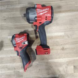 HOUSTON LOCATION - AS-IS Milwaukee 2 Tool Combo Kit W/ (2) Battery & Charger