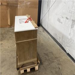 Houston Location - AS-IS home improvement pallet MELPARK 48 ANTIQUE OAK VANITY