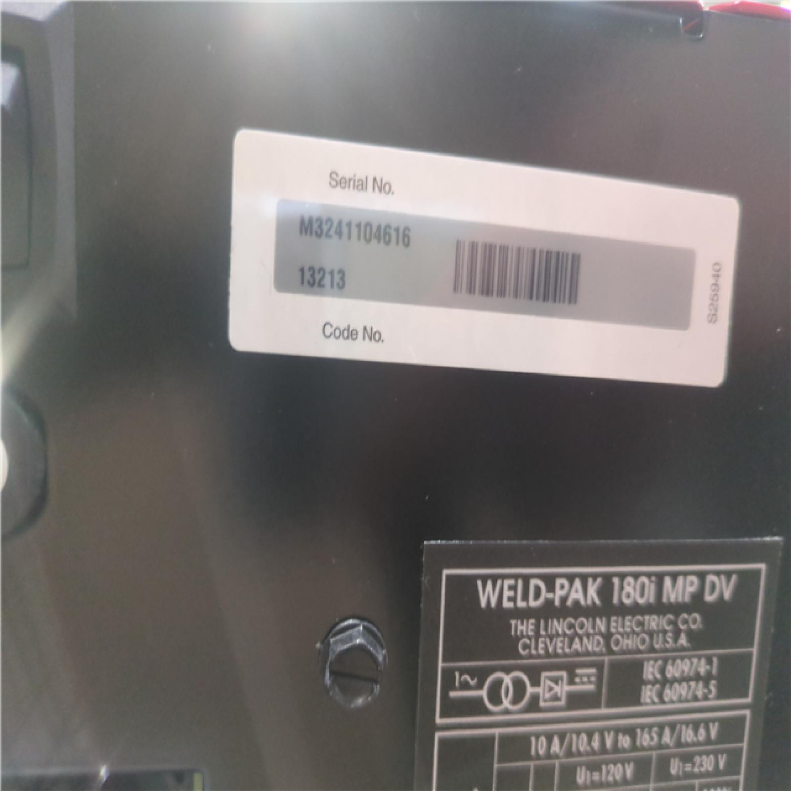 CALIFORNIA AS-IS lINCOLN ELECTRIC WELD-PAK