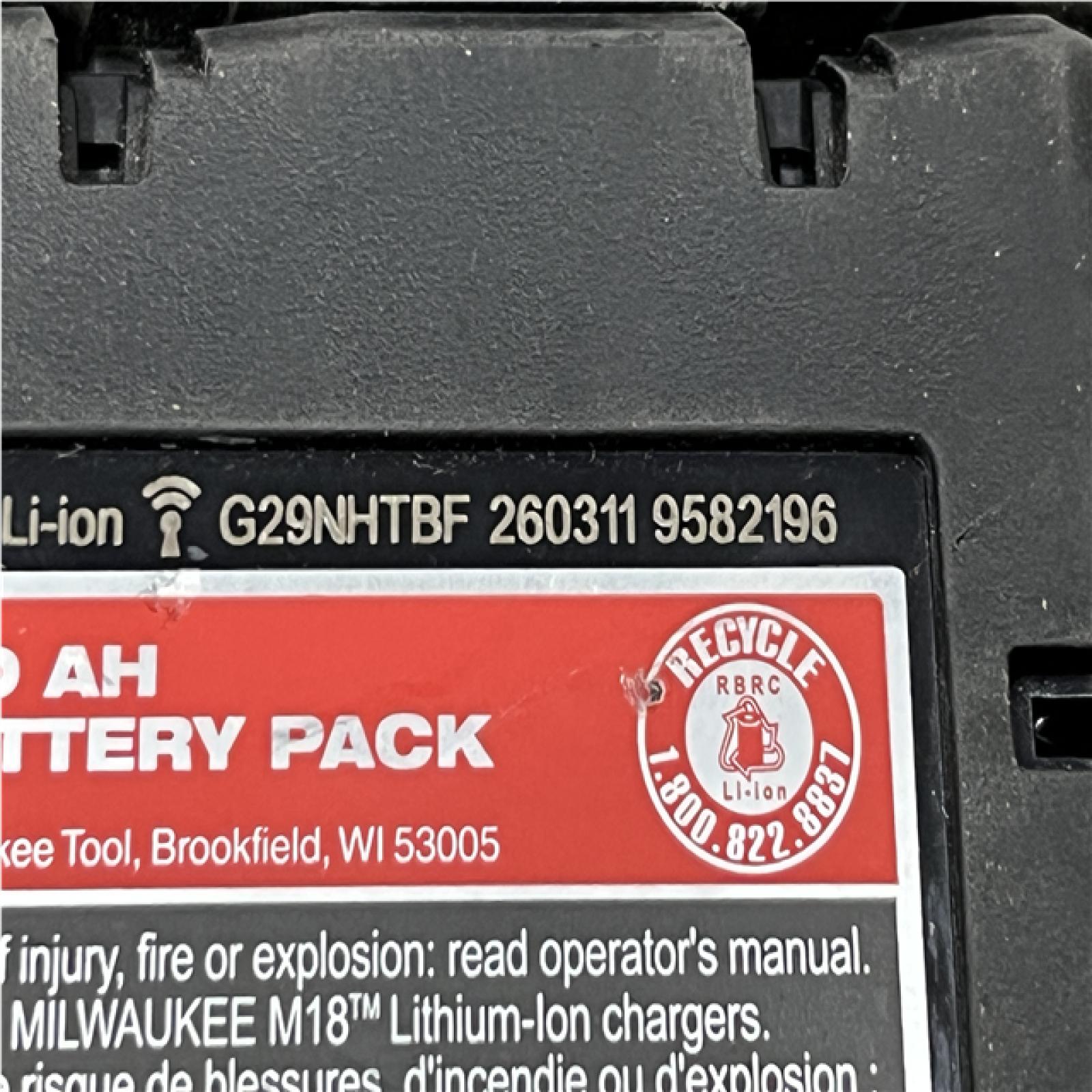 AS-IS Milwaukee 18-Volt Lithium-Ion XC Extended Capacity 5.0 Ah Battery Pack (2-Pack)