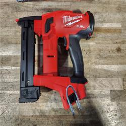 HOUSTON LOCATION - AS-IS (APPEARS LIKE NEW) Milwaukee FUEL 18-Volt Lithium-Ion Brushless Cordless 18-Gauge 1/4 in. Narrow Crown Stapler (Tool-Only)