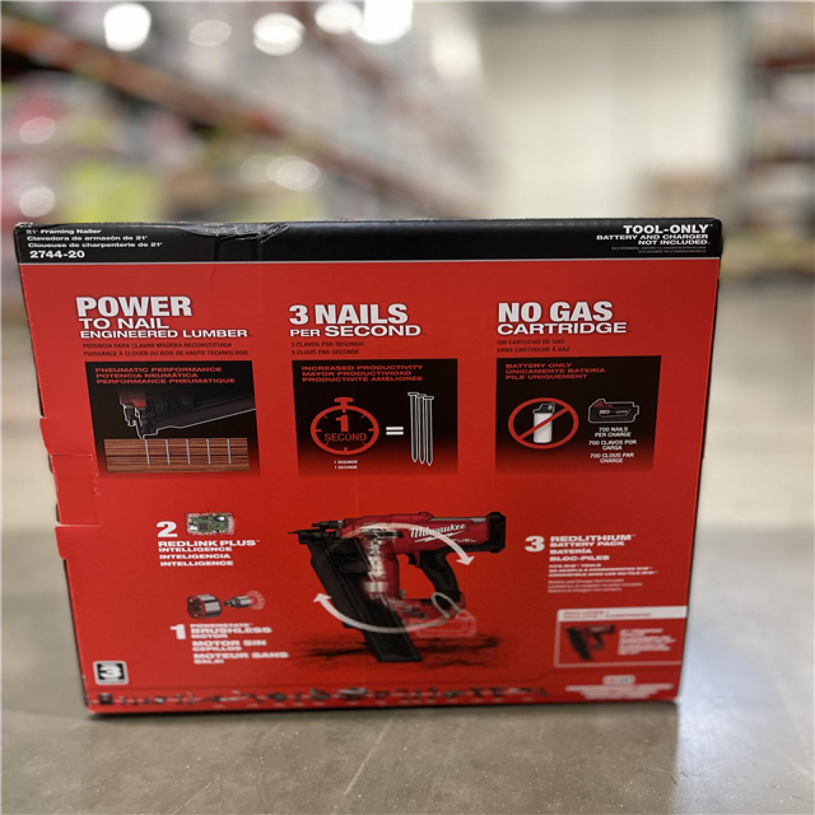 NEW! - Milwaukee M18 FUEL 3-1/2 in. 18-Volt 21-Degree Lithium-Ion Brushless Cordless Framing Nailer (Tool-Only)