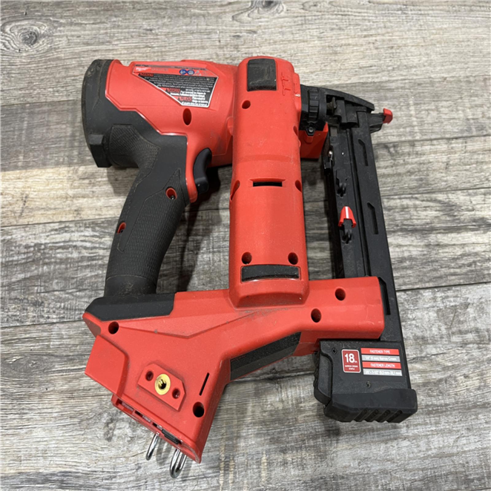 AS-IS Milwaukee FUEL 18-Volt Lithium-Ion Brushless Cordless 18-Gauge 1/4 in. Narrow Crown Stapler (Tool-Only)