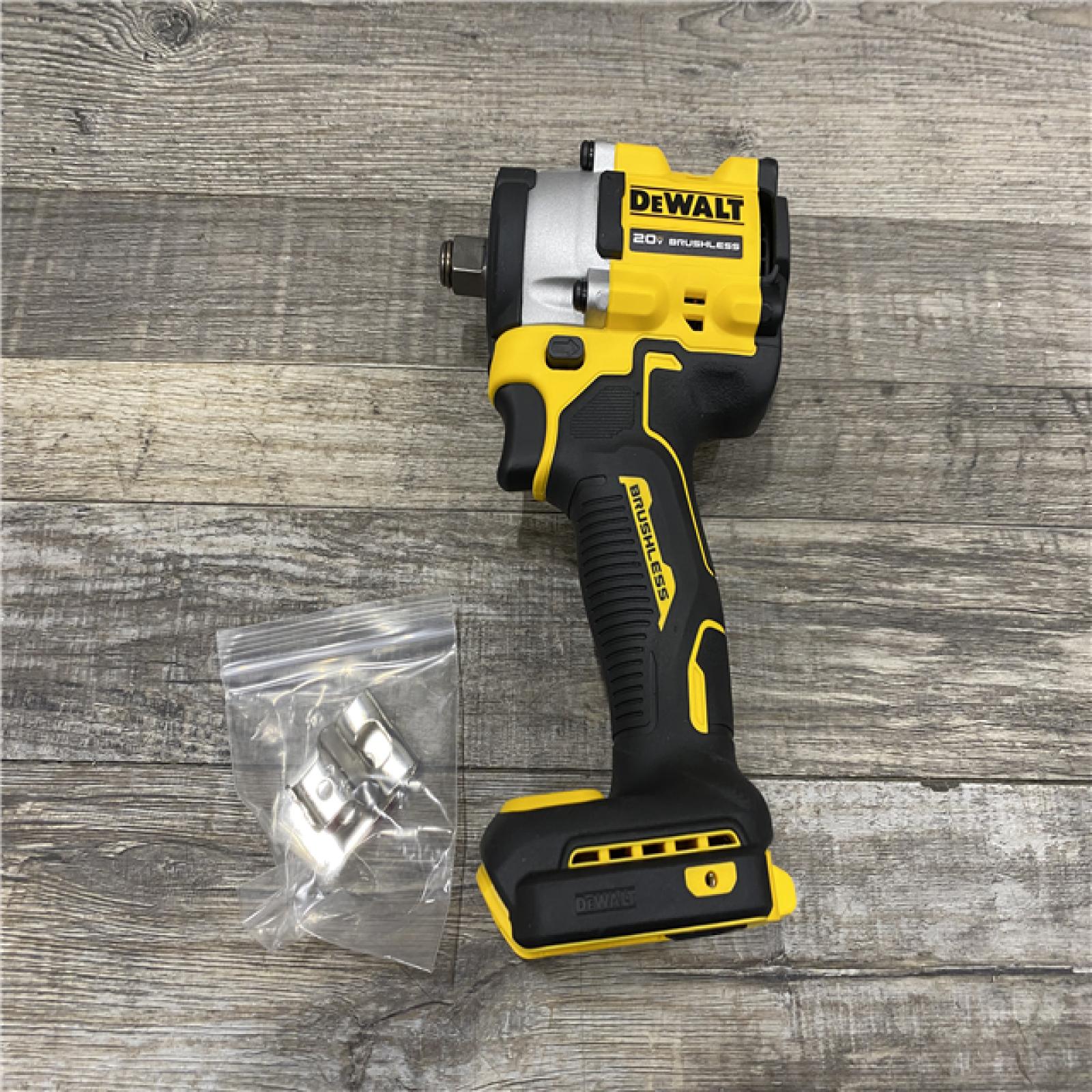 AS-IS DEWALT ATOMIC 20V MAX Cordless Brushless 1/2 in. Variable Speed Impact Wrench (Tool Only)