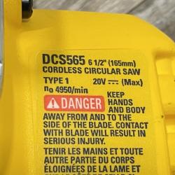 AS-IS DEWALT 20V MAX Cordless Brushless 6-1/2 in. Sidewinder Style Circular Saw (Tool Only)