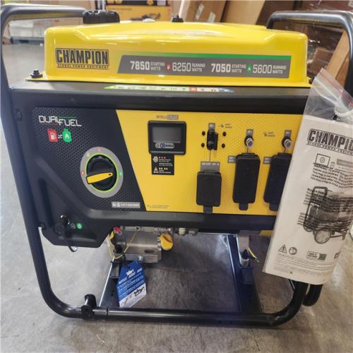 Phoenix NEW Champion Power Equipment 7850/6250-Watt Recoil Start Gasoline and Propane Powered Dual Fuel Portable Generator with CO Shield (No Wheels)