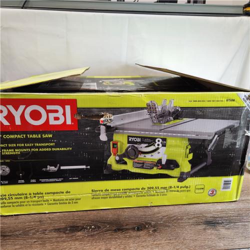 AS-IS RYOBI  13 Amp 8-1/4 in. Compact Portable Corded Jobsite Table Saw (No Stand)