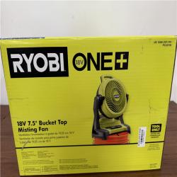 California NEW Ryobi 18V 7.5 Bucket Top Misting Fan (Tool Only)