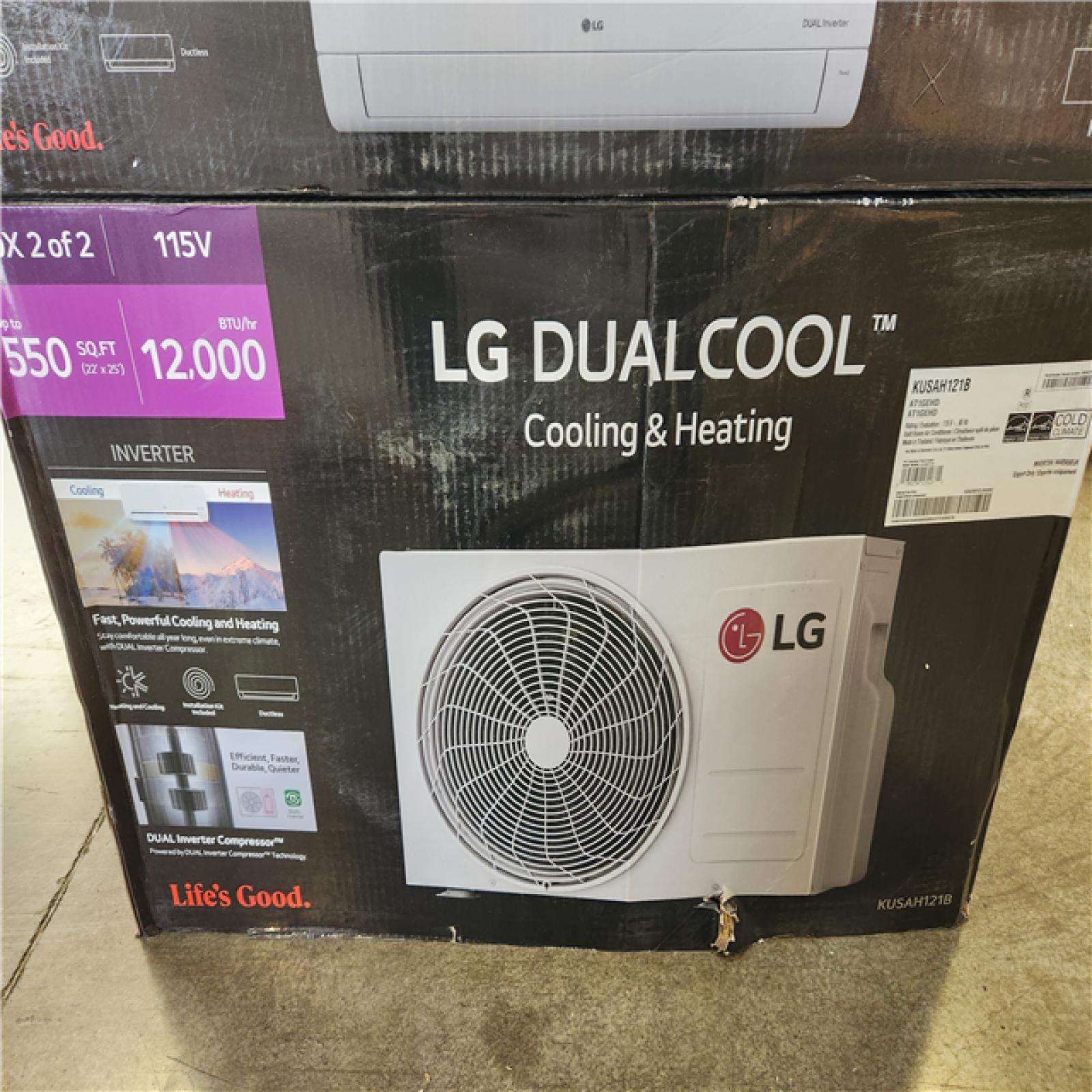 Phoenix NEW LG 12 000 BTU 20 SEER2 Wi-Fi 1-Zone Ductless Mini Split Heat Pump Air Conditioner 115V