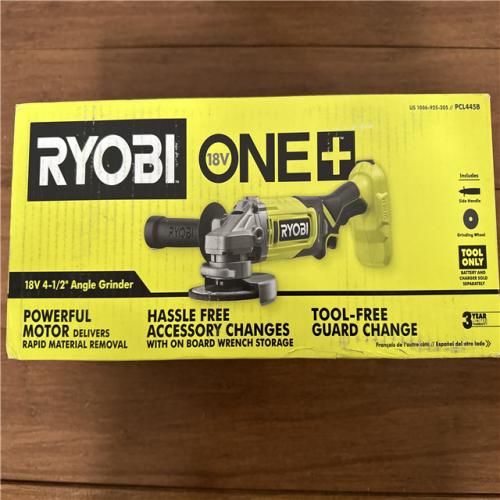California NEW Ryobi Plus+ 18V 4-1/2 Angle Grinder (Tool Only)