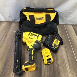 AS-IS DEWALT 20V MAX XR Lithium-Ion Cordless 2-1/2 in. 15-Gauge Finish Nailer Kit