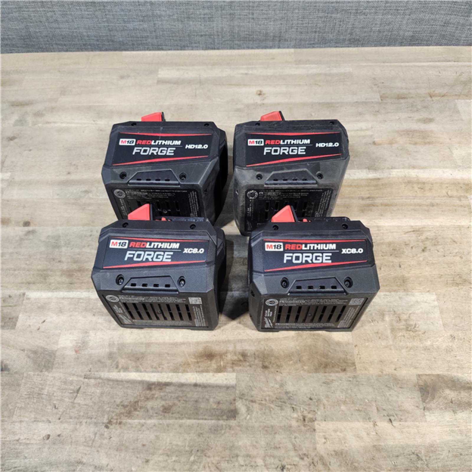 HOUSTON LOCATION - AS-IS MILWAUKEE FORGE BATTERY PACK QTY - 4