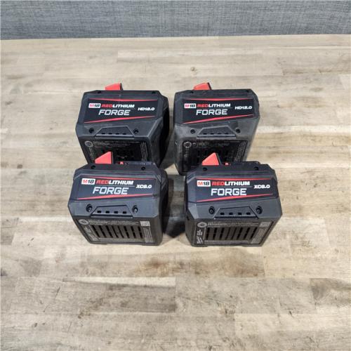 HOUSTON LOCATION - AS-IS MILWAUKEE FORGE BATTERY PACK QTY - 4