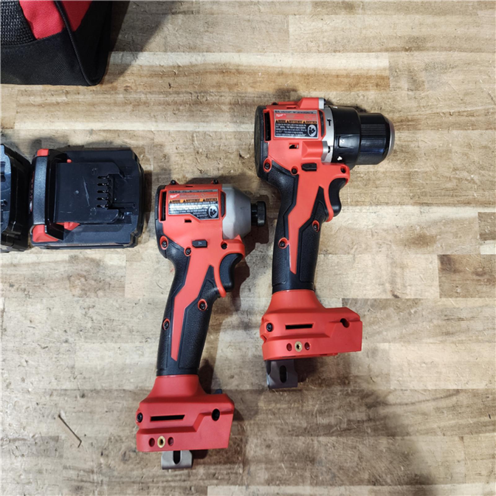 HOUSTON LOCATION - AS - IS Milwaukee 18-Volt Lithium-Ion Brushless Cordless Compact Hammer Drill/Impact Combo Kit