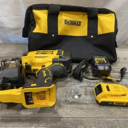 AS-IS DEWALT 20V MAX Lithium-Ion 15-Degree Electric Cordless Roofing Nailer Kit