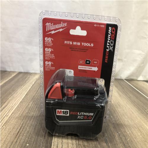 NEW- Milwaukee 18-Volt 5.0 Ah Lithium-Ion XC Extended Capacity Battery Pack