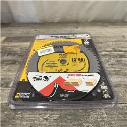 NEW - DEWALT FLEXVOLT 12 in. 60-Teeth Carbide-Tipped Miter Saw Blade
