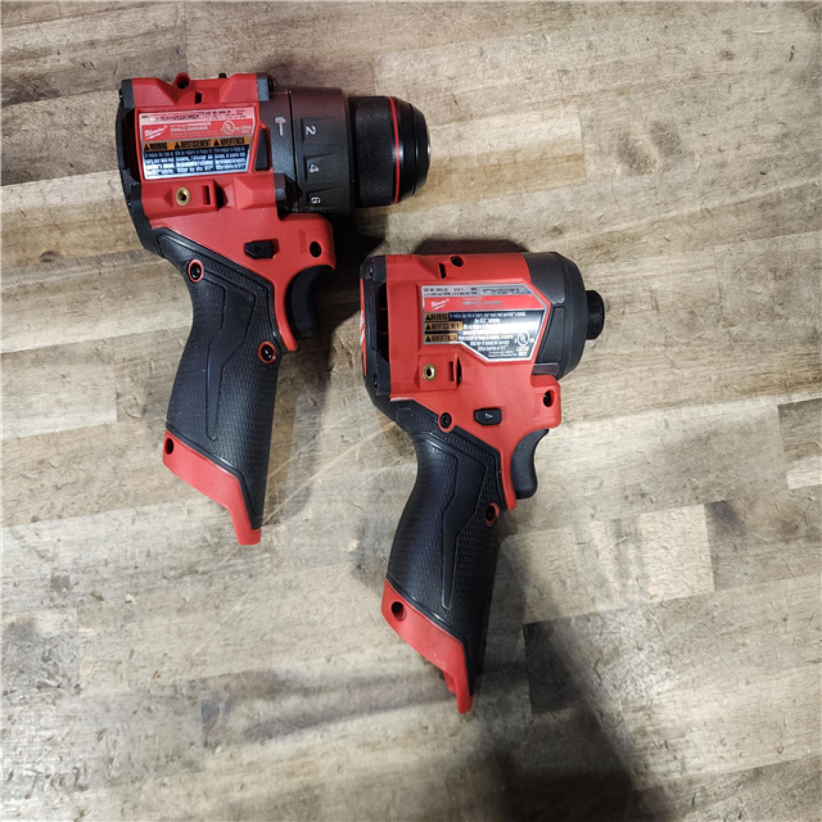 HOUSTON LOCATION - AS-IS Milwaukee 3497-22 12V Brushless Hammer Drill and Impact Driver Combo Kit