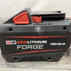 AS-IS Milwaukee 18-Volt Lithium-Ion REDLITHIUM FORGE Starter Kit with 12.0Ah Battery and Rapid Charger