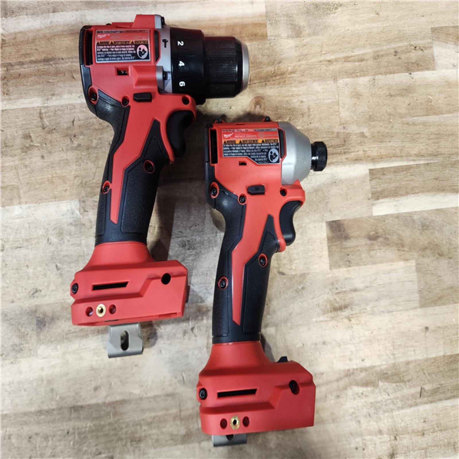 HOUSTON LOCATION - AS-IS Milwaukee 18-Volt Lithium-Ion Brushless Cordless Compact Hammer Drill/Impact Combo Kit